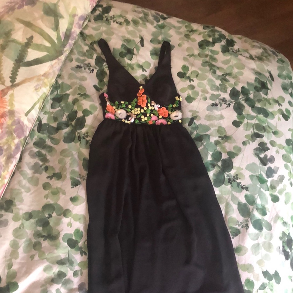 Clover canyon neoprene bra/ tropical embroideries
